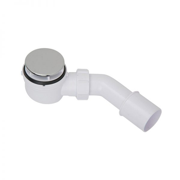 Σιφόνι ντουζιέρας χρωμέ Φ60 με πλαστική ουρά Φ40/50